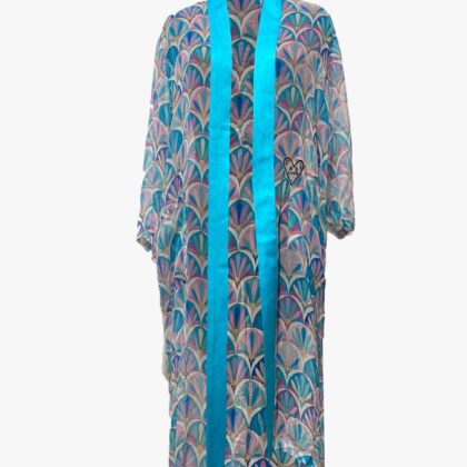 PASTLE MOSQUE PRINT FULL LAPEL KIMONO